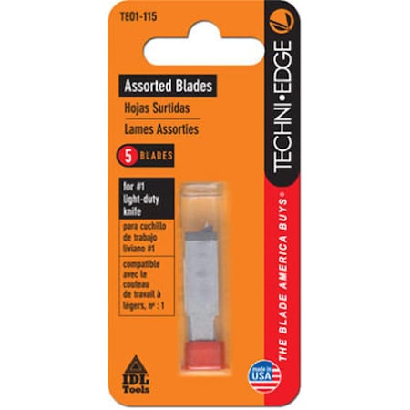Idl Tool TE01-115 Hobby Blade Assorted, 5PK 117188